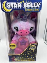 Pink Purple Unicorn Star Belly Dream Lites Stuff Animal Night Light Sleep Timer - £17.17 GBP