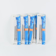 Paper Mate Flexgrip Elite 2 PK Medium Blue Ballpoint Pen Refill Ink Lot Of 5 - £14.78 GBP