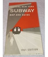 Official New York City Subway Map and Guide 1961 Authentic Original  - $24.95