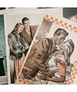 1947 Redbook Magazine Art Pages Lot Of 6 Various Artists Themes Vintage ... - $24.99