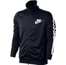  Nike Jacket Track Men Black 544139 010 Swoosh Running Sportswear Vntg Sz  2XL - £35.97 GBP