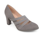 Journee Collection Women Classic Slip On Pump Heels Loren Size US 5.5M Grey - £35.61 GBP
