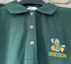 Vintage Disney Oregon Ducks Shirt WOMENS LARGE Polo Embroidered Logo Golf - £55.98 GBP