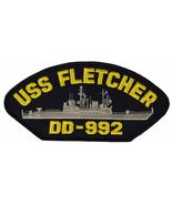USS Fletcher DD-992 Ship Patch - Great Color - Veteran Owned Business - £10.38 GBP