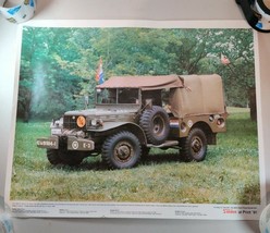 22&quot;x18&quot; Tony Sanden &#39;91 Print - Restored WWII Military 1942 Dodge WC-52 ... - $372.51 MXN