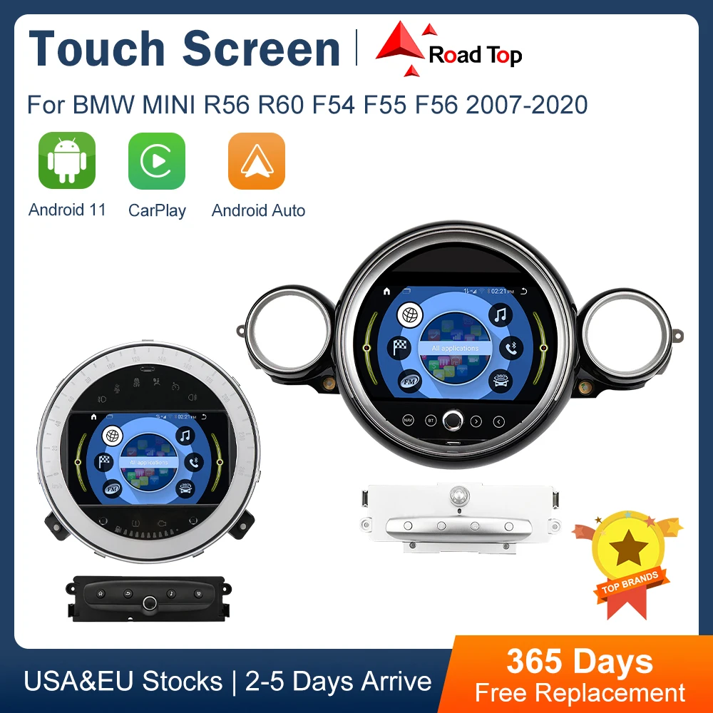 Android 13 Touch Screen Multimedia Player BT For BMW MINI R56/ R60/ F54/F55/F56 - £55.43 GBP+