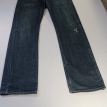 Bull Head Gravels Slim Denim Blue Jeans High Rise Men's Size 34x32 Fits (36×32) image 15