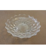 Vintage Glass Medium Dip or Candy Bowl Starburst Center Scalloped Edges ... - $47.50