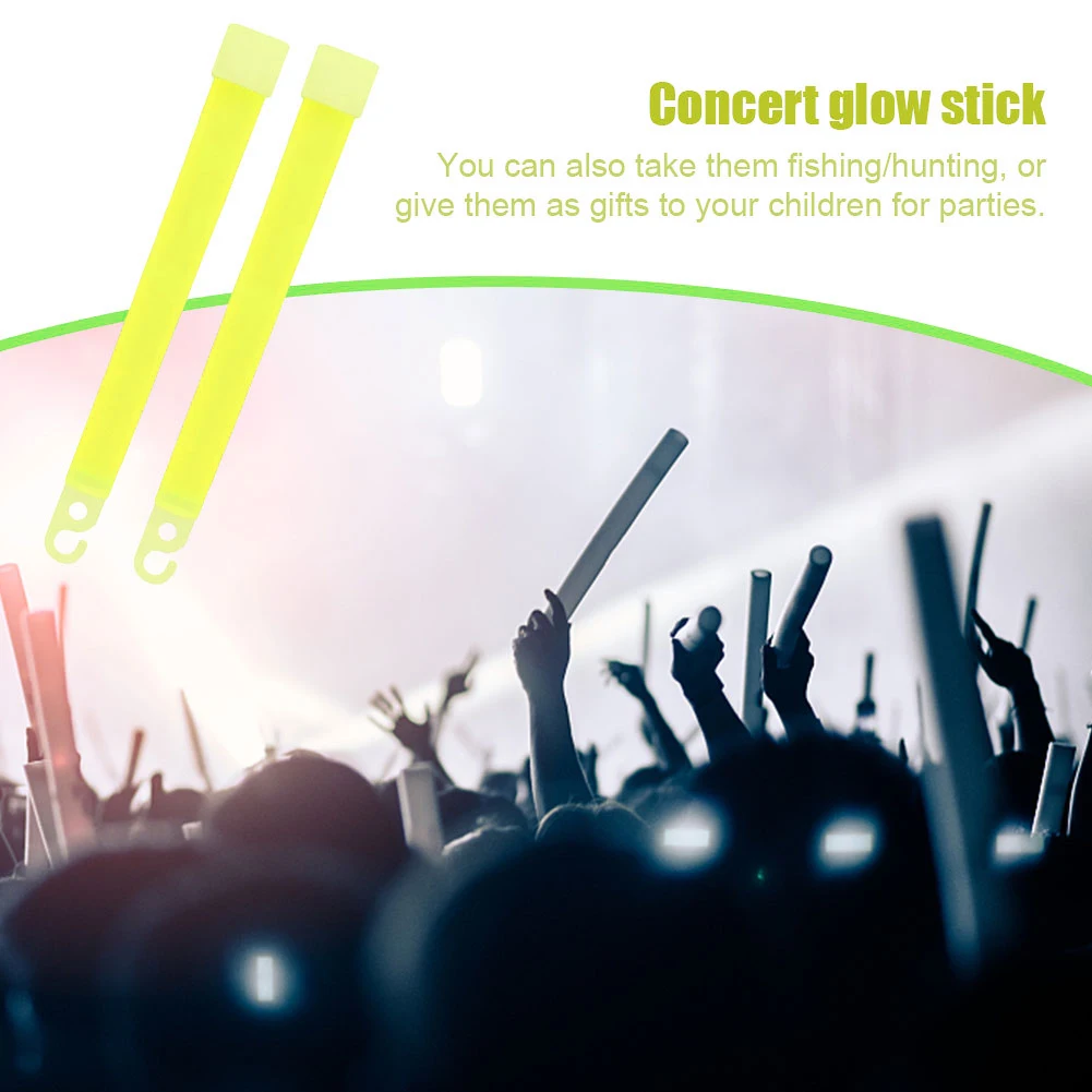 1/5pcs Fluorescence Light Glow Sticks with Hook for Hiking Camping Outdoor Light - £10.39 GBP+