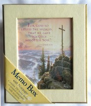 Thomas Kinkade SUNRISE Cross Printed Memo Paper Note Box Scripture John ... - $10.00