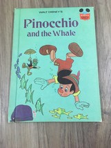 Vintage 1977 Pinocchio and the Whale Hardcover Book Walt Disney - £7.59 GBP
