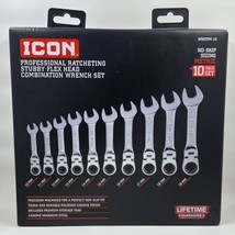Icon Metric Professional Stubby Flex Head Ratcheting Wrench Set 57492 - £84.96 GBP