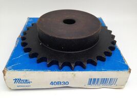 Martin 40B30 Roller Chain Sprocket, Bore 5/8" 30-Teeth - $35.60