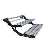 Aluminum 2 Step Pull Out Retractable RV Camper Platform Steps Stair Anti... - $149.59
