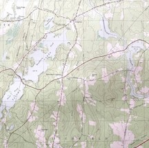 Map Purgatory Maine 1980 Topographic Geological Survey 1:24000 27 x 22&quot; TOPO7 - £41.95 GBP
