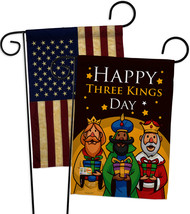 Three Kings Day - Impressions Decorative USA Vintage - Applique Garden Flags Pac - £24.75 GBP