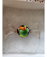 Murano Italian Art Glass Wrapped Candy Gumball Unique Rare Pretty - $14.99