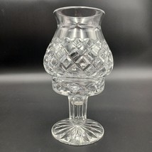 Vintage Casablanca By Block Etched Crystal Hurricane Lamp/Crystal Fairy Lamp - £24.80 GBP