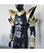 Burning Man Holographic Laser Gold Dragon Scale Rave Festival Armor Cost... - $128.00