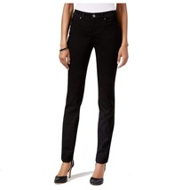 Style &amp; Co Womens 10 Long Black Rinse Mid Rise Skinny Curvy Fit Jeans NW... - $19.59