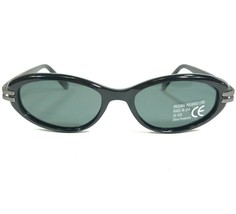 Polaroid Eyewear Sunglasses 8034 A Black Round Oval Frames with Green Le... - $37.19