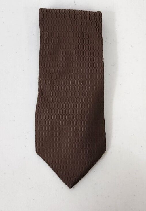 Primary image for Apt. 9 BROWN Classic Necktie Tie 100% Silk Made in USA 4" Wide