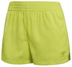 Adidas Women&#39;s DU8494 High-Waist Shorts, Semi Solar Yellow ( L )  - £46.44 GBP