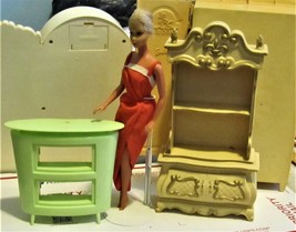 Doll House Furniture 2 Pieces and one doll - $26.00