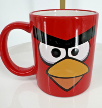 Coffee Mug Angry Birds Red Bird Ceramic 2009-2011 Rovio 3D Face - $13.85