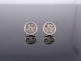 2Ct Round Cut Lab Created Diamond Family Tree Stud Earring 14K White Gold Plated - £134.96 GBP