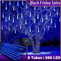 Led Solar Lights Meteor Shower Rain Tree String Light Outdoor Garden Party Show - £22.37 GBP