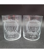 Two (2) Vintage Harvard A.M.P. Lowball Cocktail Glasses Veritas Truth Sh... - $369.20 MXN