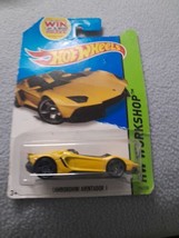 Hot Wheels Lamborghini Aventador Yellow HW All Stars 2014 HW Workshop - £3.82 GBP