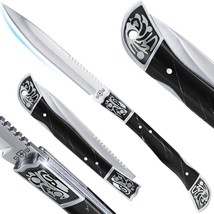 Pocket Folding Knife  EDC Folding Knife Sharp Blade Knife Black Resin Handle NEW - £13.22 GBP