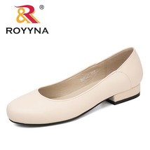ROYYNA New Classics Style Women Pumps Shallow Women Loafers Round Toe Lady Weddi - £31.30 GBP