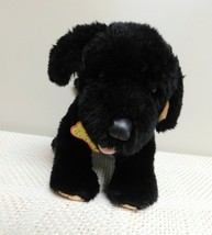 Build A Bear Black Labrador Retriever Puppy Dog 12&#39;&#39; Plus Toy Red Collar... - £19.45 GBP