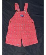 OSHKOSH B&#39;GOSH 4T Red Nautical OVERALL 1 Pc  SHORTS Bib Shortall Anchor ... - €42,61 EUR