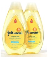 (2 Ct) Johnson&#39;s Newborn Head To Toe Wash &amp; Shampoo Gently Cleanses 16.9 Oz - $21.77