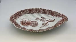 c.1880s Antique Copeland Spode CAIRO Brown Transferware Shell Dish - £27.35 GBP