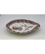 c.1880s Antique Copeland Spode CAIRO Brown Transferware Shell Dish - $47.83 CAD