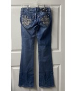 Miss Me Bootcut Low Rise Jeans Size 28 Denim Bling Western Rockabilly JP... - £35.07 GBP