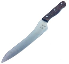 Vintage Wood Handle Kitchen Knife Gold 3 400 C Stainless Japan  9 1/2&quot; B... - £15.49 GBP