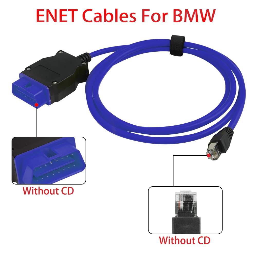 High Quality ENET cable For ICOM OBD2 Coding Ethernet Hidden Diagnostic OBDII To - $98.71