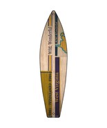 West Virginia License Plate Design Novelty Mini Metal Surfboard MSB-477 - $23.18 CAD