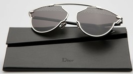 New Christian Dior DiorSoRealS 84JNR Palladium/Black Sunglasses 59-13-140 Italy - $249.89