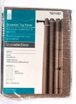 1 Count Home Style Selections 0671967 Ephron Brown 54&quot; X 84&quot; Grommet Top... - £22.04 GBP