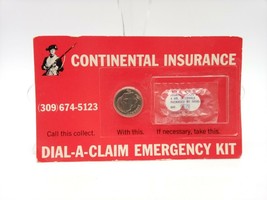 1966 Continental Insurance Dial-A-Claim Emergency Kit Advertising Gimmic... - £14.96 GBP