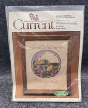 Current Counted Cross Stich Sampler 8x10 Home is Where 7091-5 Flowers - £7.39 GBP