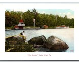 Pesca Sul Rocks Presso Lago Ariel Pennsylvania Pa Unp DB Cartolina T2 - £11.49 GBP