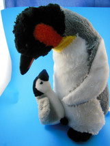 Emperor Penguin Mother &amp; Baby Cuddle Fiesta Toys 15 &#39;&#39; Plush - £14.21 GBP